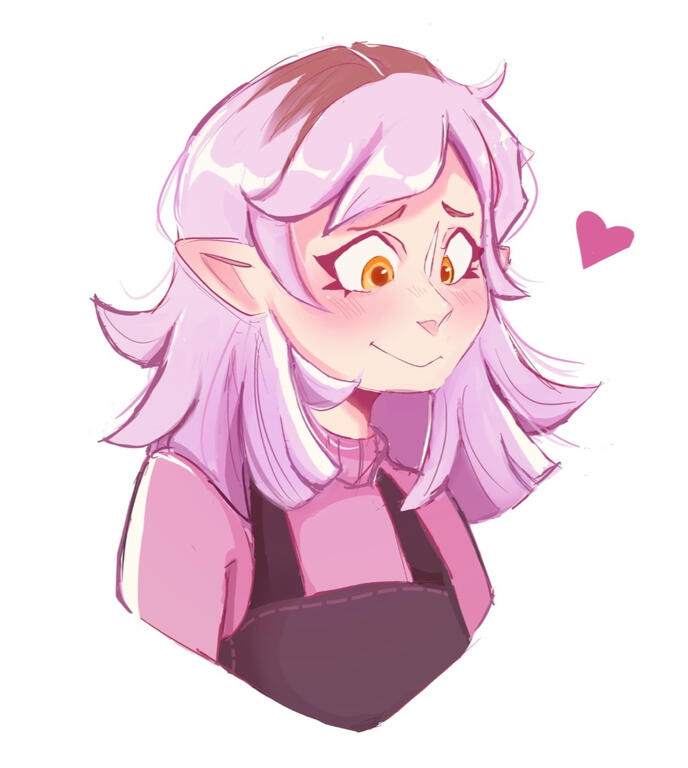 Bust sketch w/ color $20.00