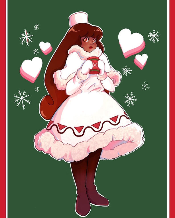 Clean line-art w/ color (full-body)- $50.00